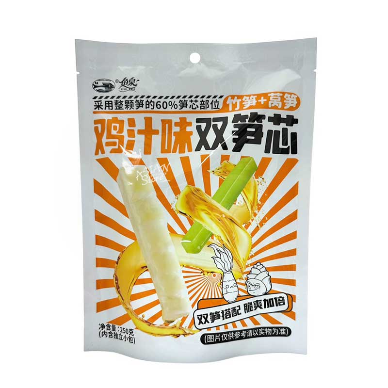 【常温便】魚泉 ステムレタスと竹の子（鶏汁味）／魚泉 鶏汁味双筍芯 250g（25g×10）