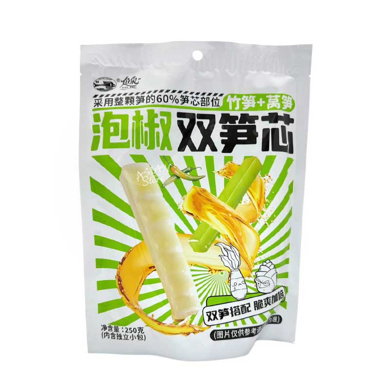 【常温便】魚泉 ステムレタスと竹の子（泡椒味）／魚泉 泡椒味双筍芯 250g（25g×10）