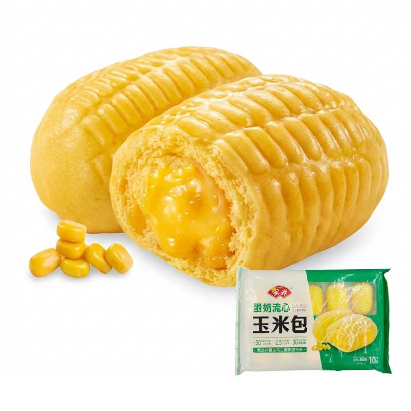 【冷凍便】Anjoy ミルク香るとうもろこしまん／安井 蛋乃流玉米包 360g