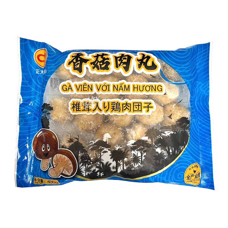 【冷凍便】CPFOOD 椎茸入り鶏肉団子（ミートボール）／大正 香菇肉丸 400g
