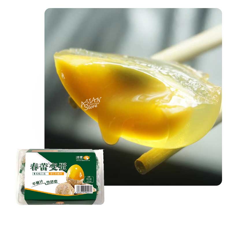 【常温便】CHUNLEI オウゴントリピータン(鶏卵)／春蕾 黄金鶏皮蛋 春蕾变蛋 270g(6個入り)