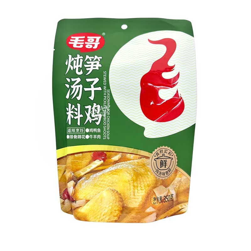 【常温便】MAOGE 鶏スープの素／毛哥 筍子鶏屯湯料 350g(固形料195g)