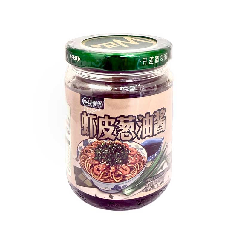 【常温便】Chuan Wa Zi 干しエビ入りネギ油ソース／川娃子 蝦皮葱油醤 235g