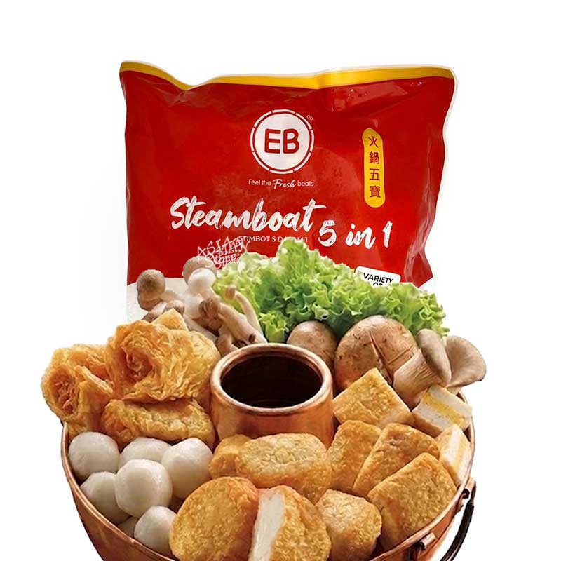 【冷凍便】EB海鮮団子5種ミックス／EB火鍋五宝 500g