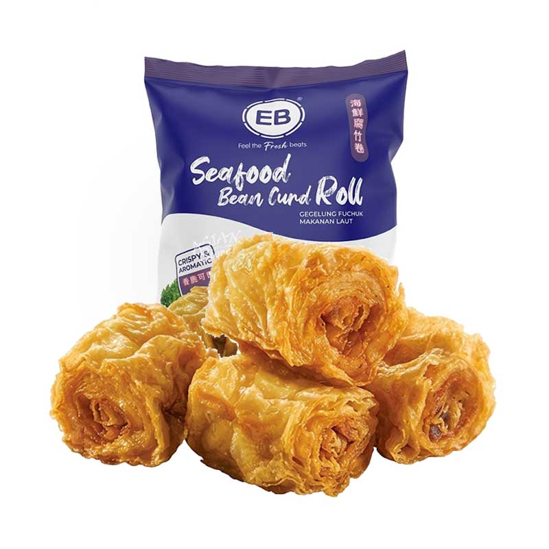 【冷凍便】EB海鮮湯葉揚げロール／EB海鮮腐竹巻 300g