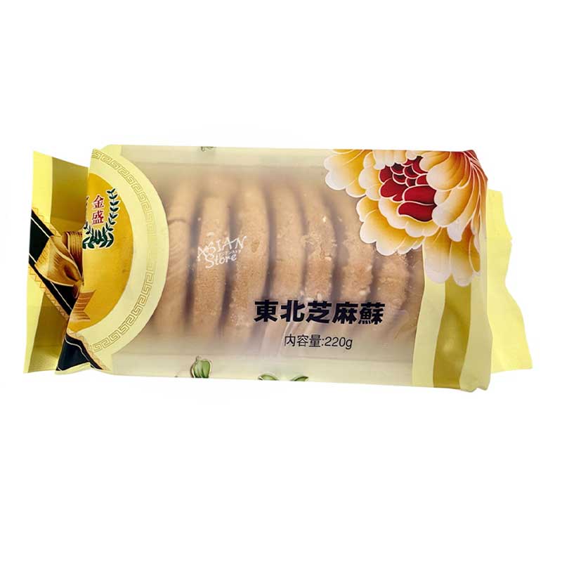 【常温便】KS東北北芝麻蘇中華菓子/金盛東北芝麻蘇220g