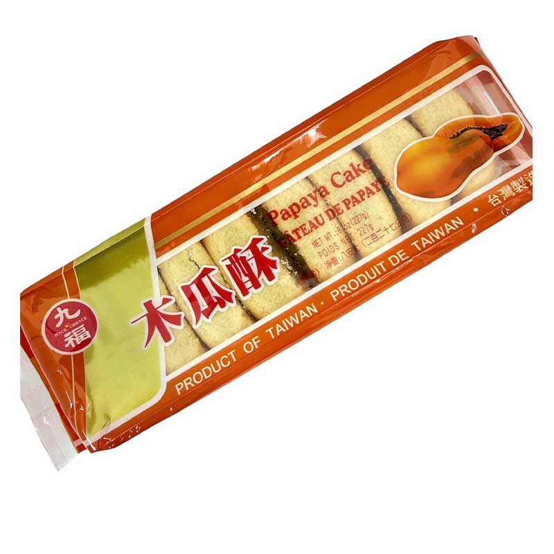 【常温便】台湾 九福パパイヤケーキ／九福 木瓜酥 8個入 227g