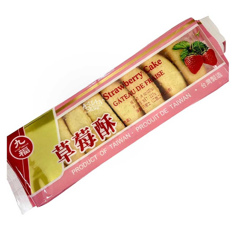 【常温便】台湾 九福イチゴケーキ／九福 草苺酥 8個入 227g