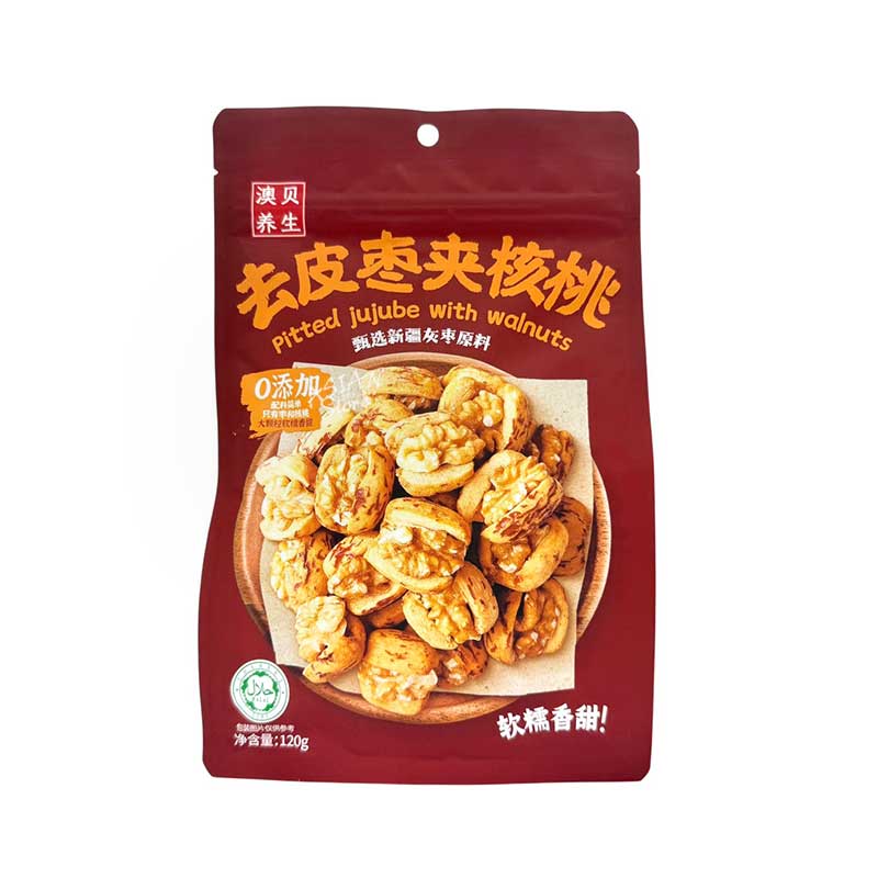 【常温便】皮むきナツメくるみ／去皮棗挟核桃 120g なつめ 棗 クルミ