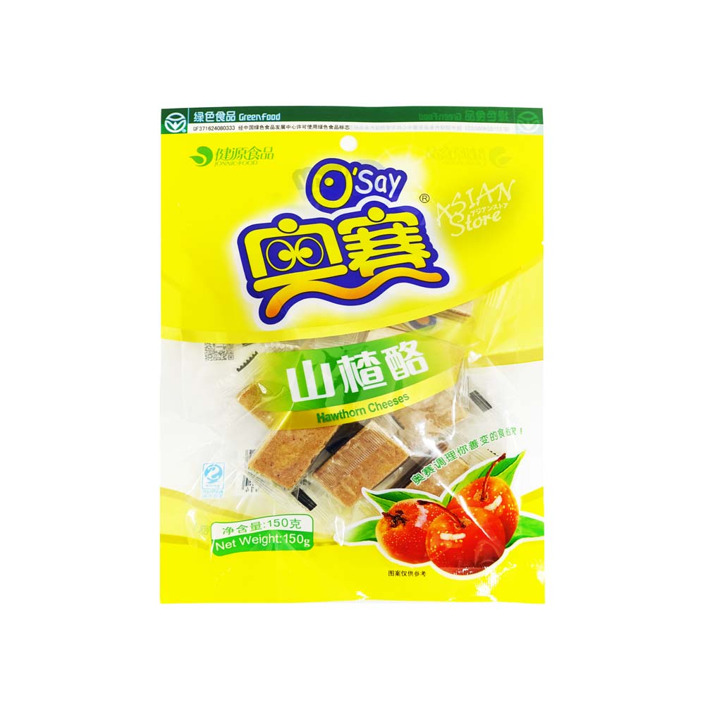 常温便】O'say サンザシのお菓子／奥賽 山査酪 150g｜お菓子類／零食类