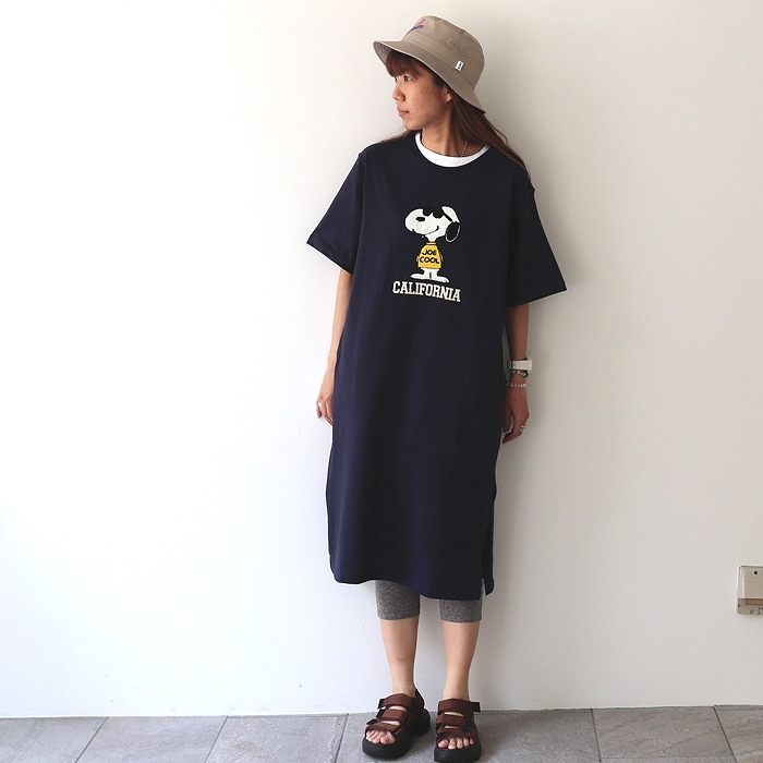 [Last One SALE]　SNOOPY サガラ刺繍 ワンピース|ワンピース|Asrabbit