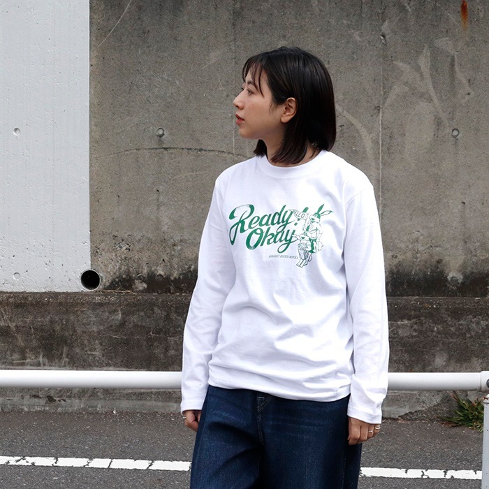 [お買い得] Ready Okay プリント 長袖Tシャツ