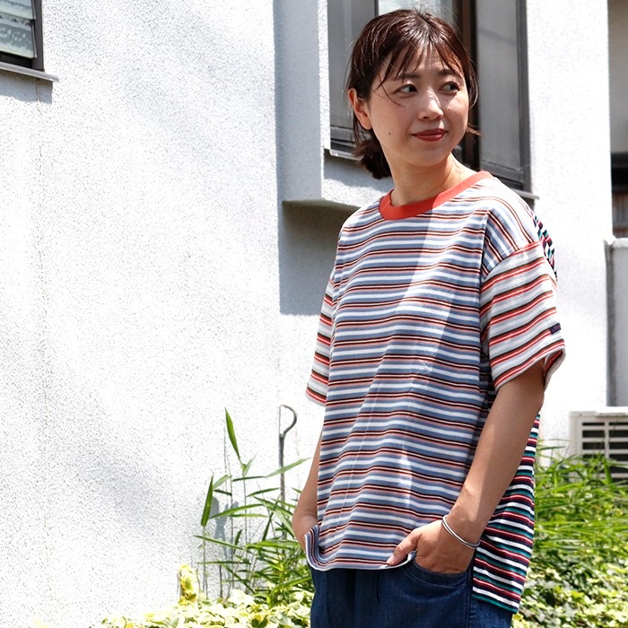 [再値下げ] CUBE SUGAR マルチボーダーTシャツ|トップス|Asrabbit