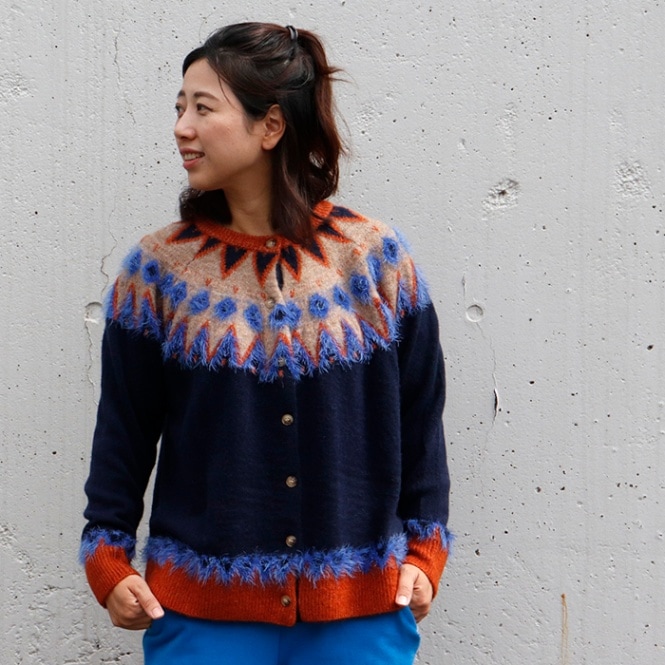 BARNDOOR ノルディック柄 ニット カーディガン|トップス|Asrabbit