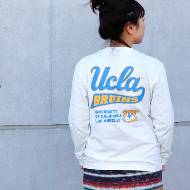 UCLA カレッジロゴプリント　長袖Tシャツ|トップス|Asrabbit