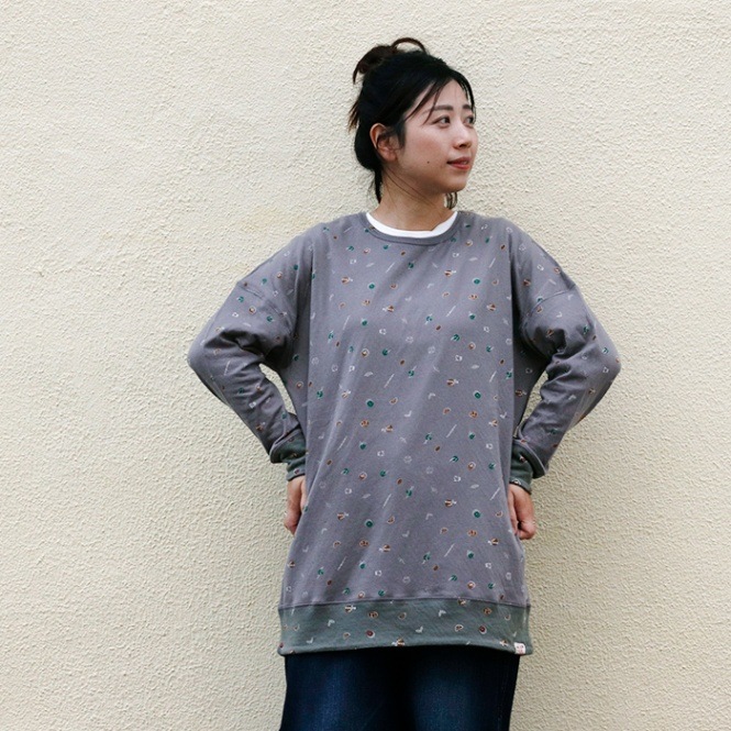 LIME inc　リバーシブル 接結 クルーネック 長袖Tシャツ|トップス|Asrabbit