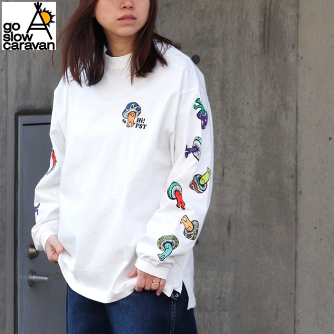 go slow caravan | USA/C Hi!PSY!キノコ ロングスリーブBIG TEE|トップス|Asrabbit