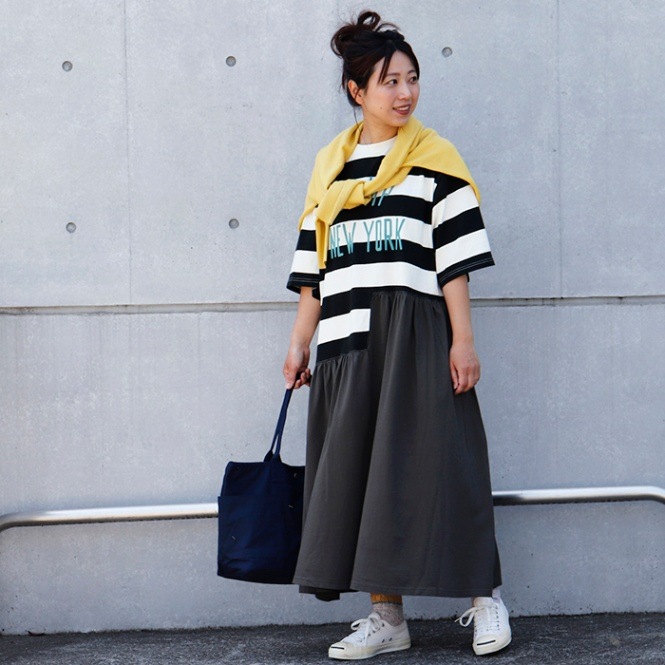 LIME inc ボーダー 切替え ワンピース|ワンピース|Asrabbit