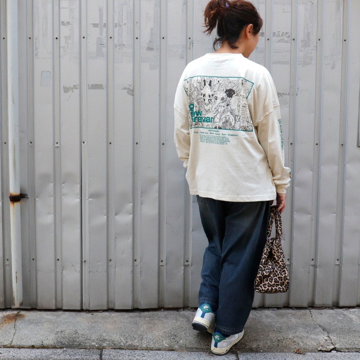 go slow caravan | USA/C ��������LOGO�Хå��ץ��ȥߥɥ�TEE (WOMENS) 25AW