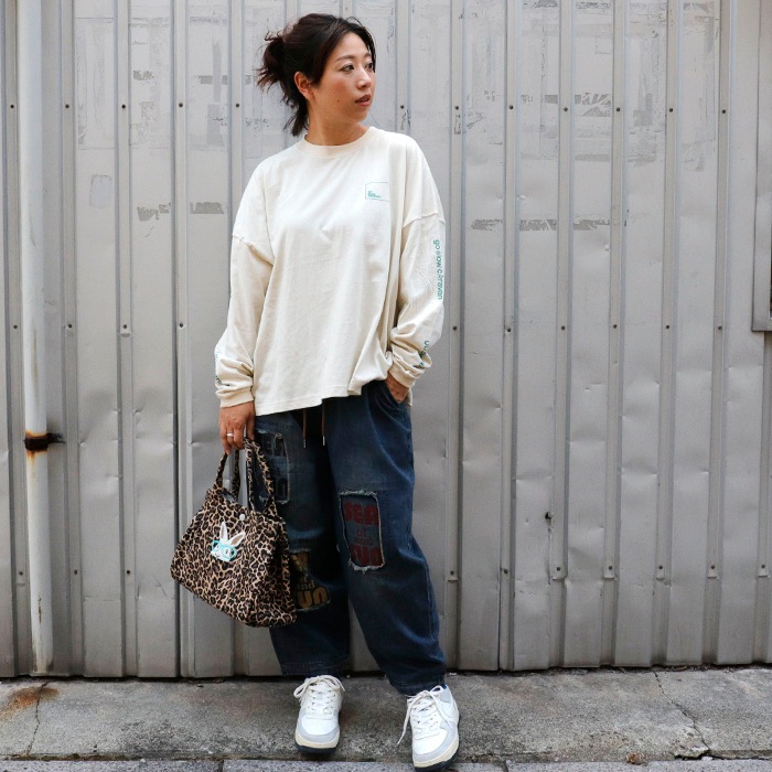 go slow caravan | USA/C ��������LOGO�Хå��ץ��ȥߥɥ�TEE (WOMENS) 25AW