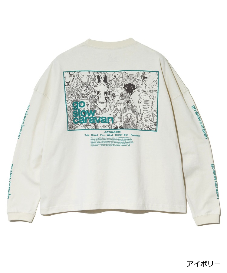 go slow caravan | USA/C ��������LOGO�Хå��ץ��ȥߥɥ�TEE (WOMENS) 25AW