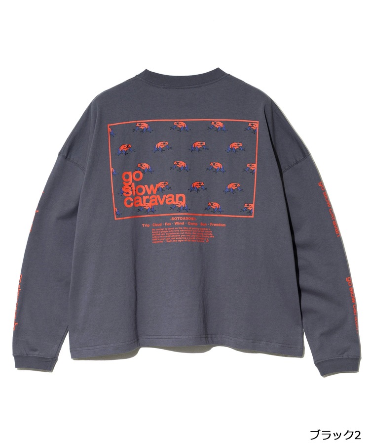 go slow caravan | USA/C ��������LOGO�Хå��ץ��ȥߥɥ�TEE (WOMENS) 25AW