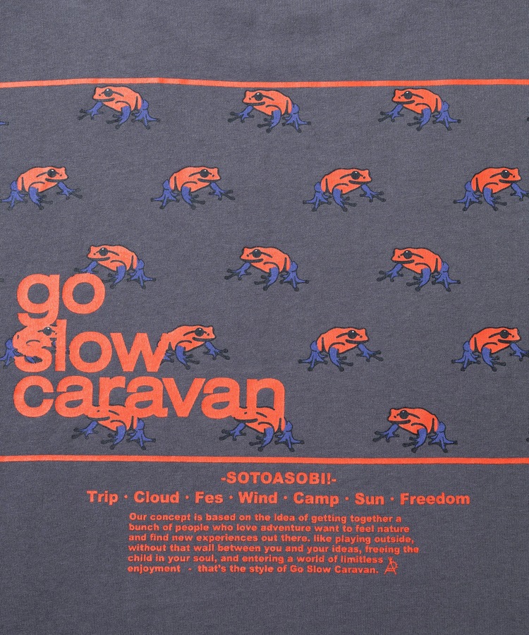 go slow caravan | USA/C ��������LOGO�Хå��ץ��ȥߥɥ�TEE (WOMENS) 25AW