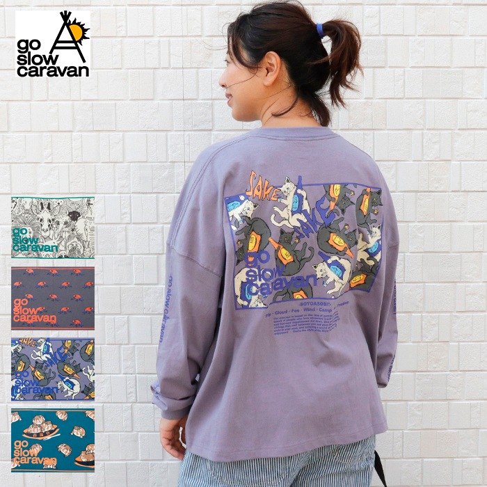 go slow caravan | USA/C ��������LOGO�Хå��ץ��ȥߥɥ�TEE (WOMENS) 25AW