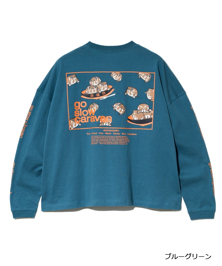 go slow caravan | USA/C ��������LOGO�Хå��ץ��ȥߥɥ�TEE (WOMENS) 25AW