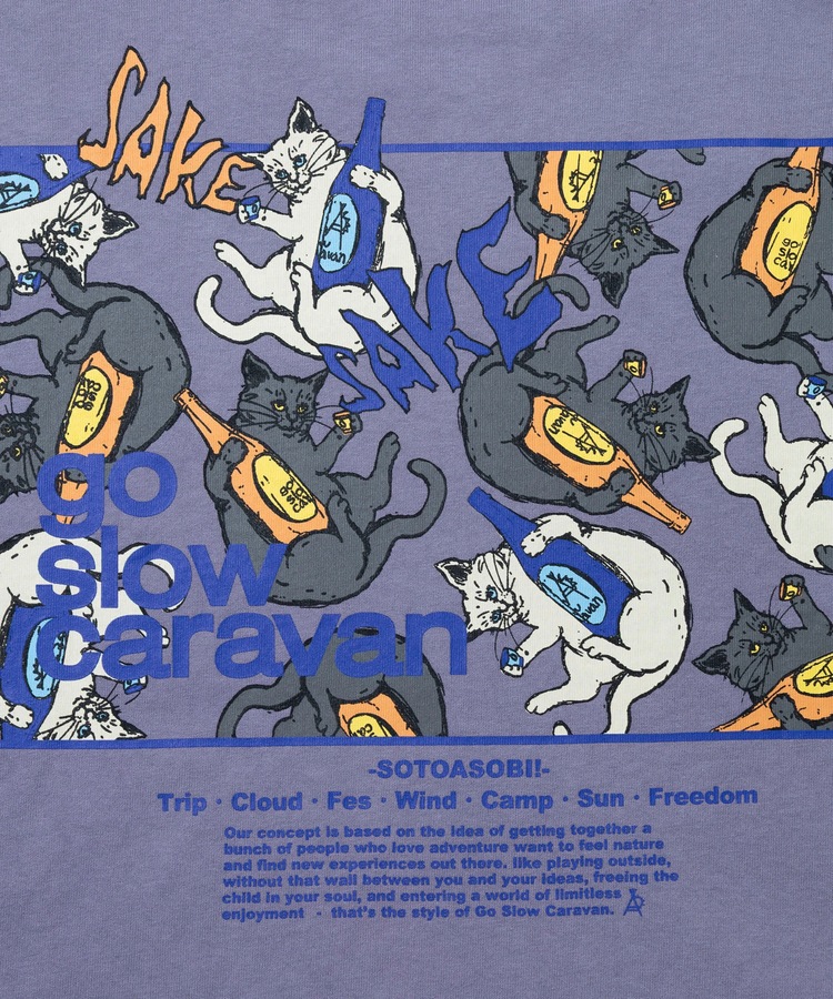 go slow caravan | USA/C ��������LOGO�Хå��ץ��ȥߥɥ�TEE (WOMENS) 25AW