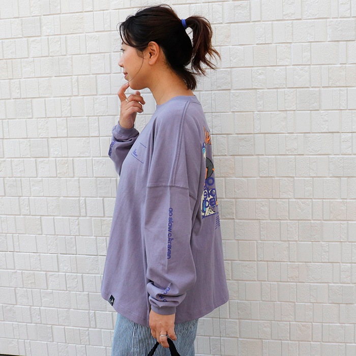 go slow caravan | USA/C ��������LOGO�Хå��ץ��ȥߥɥ�TEE (WOMENS) 25AW