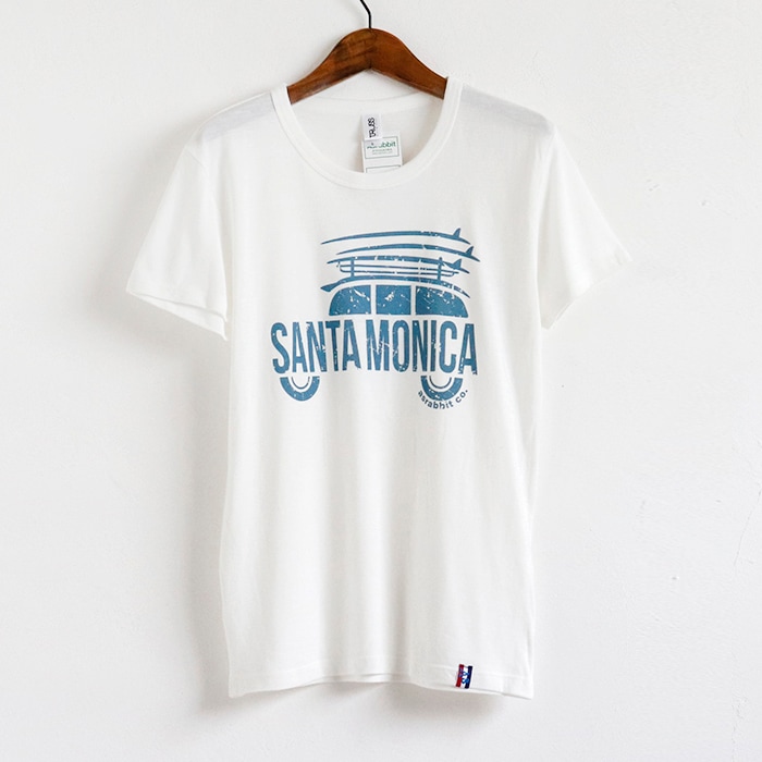 [㤤] SANTAMONICA ץ ȥ饤֥ Ⱦµ T