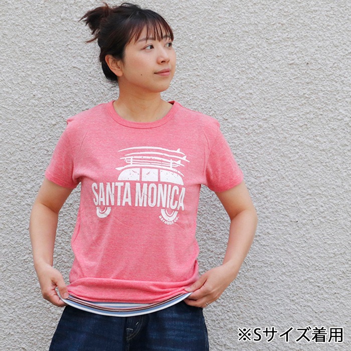 [㤤] SANTAMONICA ץ ȥ饤֥ Ⱦµ T