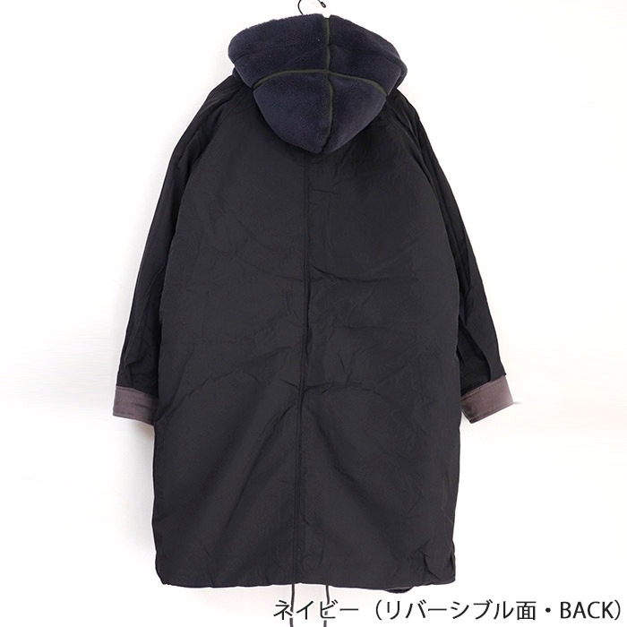 バラさま　エーズラビット　gentil リバーシブルネイビーコート バラさま エーズラビット gentil リバーシブルネイビーコート - メルカリ