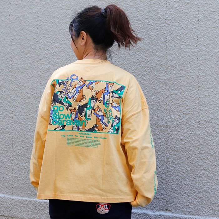 go slow caravan | USA/C ��������LOGO�Хå��ץ��ȥߥɥ�TEE (WOMENS)