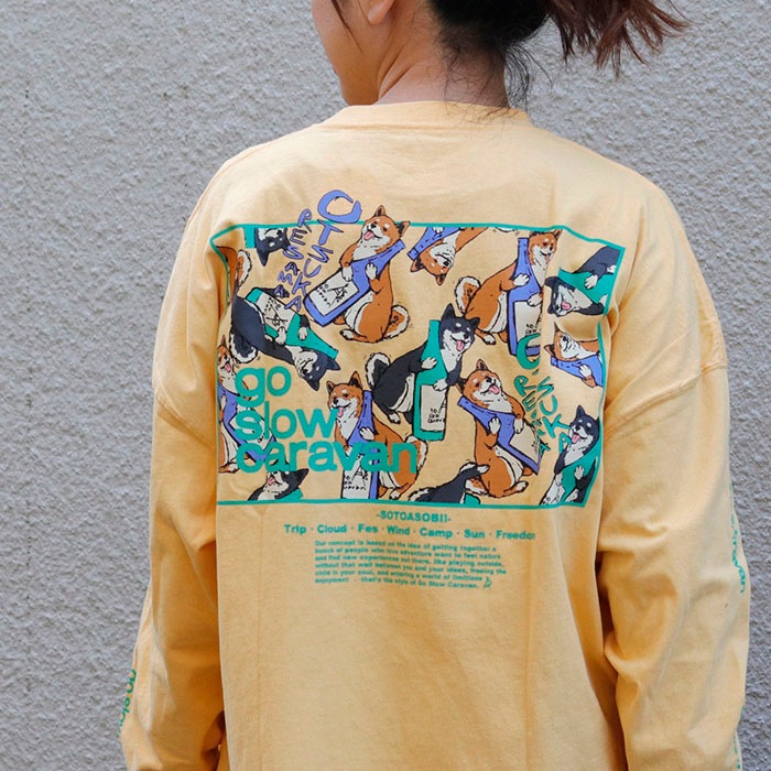 go slow caravan | USA/C ��������LOGO�Хå��ץ��ȥߥɥ�TEE (WOMENS)
