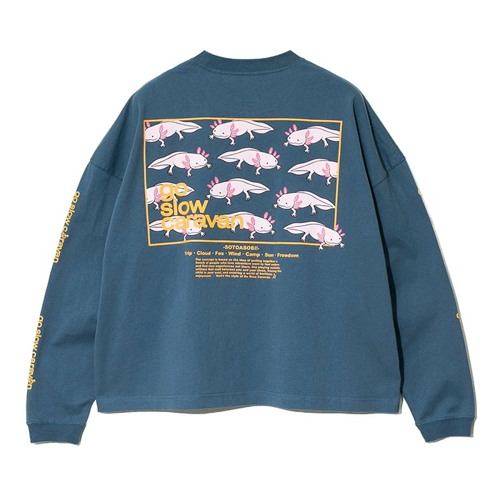 go slow caravan | USA/C ��������LOGO�Хå��ץ��ȥߥɥ�TEE (WOMENS)