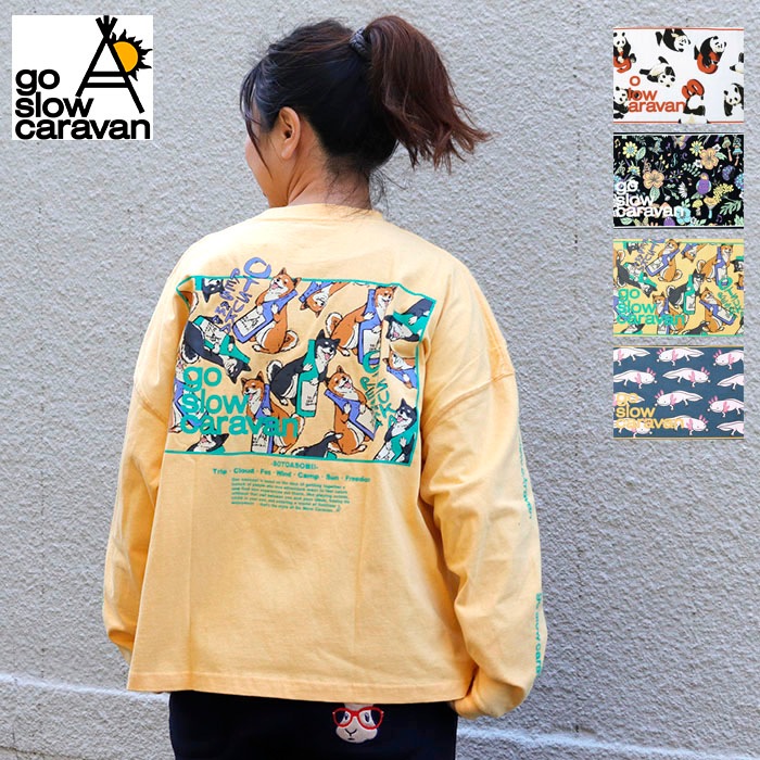 go slow caravan | USA/C ��������LOGO�Хå��ץ��ȥߥɥ�TEE (WOMENS)