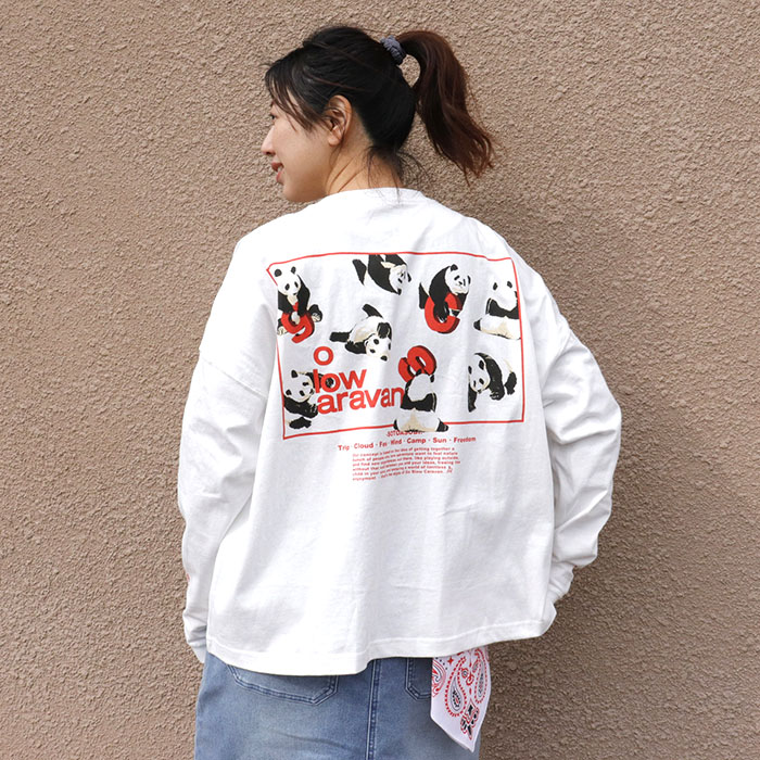 go slow caravan | USA/C ��������LOGO�Хå��ץ��ȥߥɥ�TEE (WOMENS)