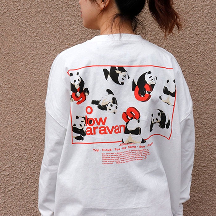 go slow caravan | USA/C ��������LOGO�Хå��ץ��ȥߥɥ�TEE (WOMENS)