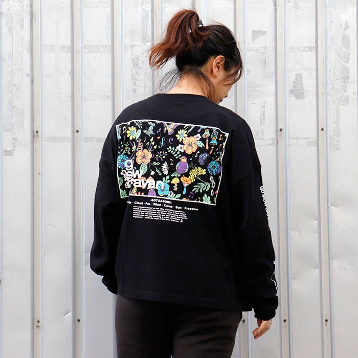 go slow caravan | USA/C ��������LOGO�Хå��ץ��ȥߥɥ�TEE (WOMENS)