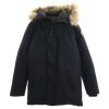 カナダグース ダウンジャケット S 濃紺 CANADA GOOSE ファー フード付 メンズ 【R221109】 古着|中綿・ダウンジャケット|アウター