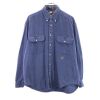 トミーヒルフィガー 90s オールド フラッグタグ 長袖 ボタンダウンシャツ L ネイビー TOMMY HILFIGER メンズ 【211001】 古着|長袖シャツ|トップス