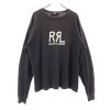 RRL 90s 初期黒タグ 赤三ツ星 USA製 ロゴプリント 長袖 Tシャツ M ブラウン系 ダブルアールエル RALPH LAUREN メンズ 【220226】 古着 メール便可 【PD】|長袖・そ