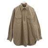 RRL 90s 初期 黒タグ 赤三ツ星 プルオーバー 長袖 シャツ L ベージュ系 ダブルアールエル メンズ 【220827】 古着|長袖シャツ|トップス