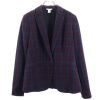 カルバンクライン チェック テーラードジャケット 2 レッド系 Calvin Klein レディース 【中古】  【221021】 【PD】|テーラー・ブレザー|アウター