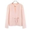 レッドヴァレンティノ イタリア製 ノーカラージャケット 40 ピンク系 RED VALENTINO フロントリボン レディース 【221024】 古着|その他ジャケット|アウター