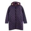 ラベンハム 取り外し可能 フード付き キルティングジャケット 36 紫 LAVENHAM イギリス製 レディース 【221024】 古着|キルティングジャケット|アウター