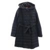 ブルーレーベルクレストブリッジ 三陽商会 ダウン コート 38 黒 BLUE LABEL CRESTBRIDGE フード レディース 【221030】 古着|中綿・ダウンジャケット|アウター