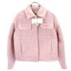 未使用 タラ ジャーモン 千鳥格子柄 ウールブレンド ジャケット 38 ピンク×白 Mademoiselle TARA TARA JARMON レディース 【230107】 古着|ウールジャケット|ア